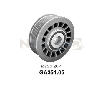 Паразитна/ водеща ролка, пистов ремък SNR GA351.05 за MERCEDES (W124) седан от 1984 до 1992