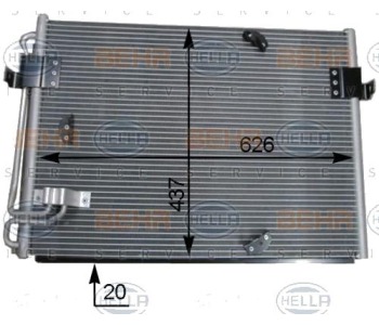 Кондензатор, климатизация HELLA 8FC 351 036-151 за BMW 8 Ser (E31) от 1990 до 1999