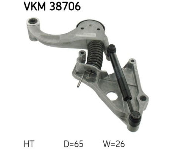 Обтящна ролка, пистов ремък SKF VKM 38706 за MINI COOPER (R50, R53) от 2001 до 2006