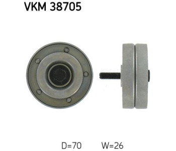 Паразитна/ водеща ролка, пистов ремък SKF VKM 38705 за MINI COOPER (R50, R53) от 2001 до 2006