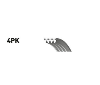 Пистов ремък GATES 4PK843SF за BMW X3 (E83) от 2003 до 2006