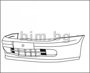 Броня предна с/без дупки за RENAULT MEGANE SCENIC (JA0/1_) от 1996 до 1999