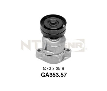 Обтящна ролка, пистов ремък SNR GA353.57 за OPEL ASTRA F CLASSIC седан от 1998 до 2002