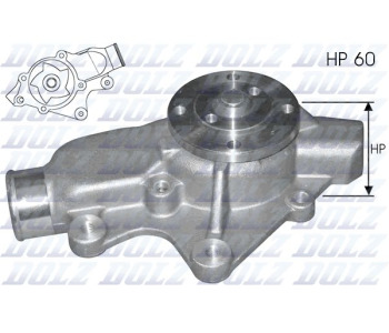 Водна помпа+ к-кт ангренажен ремък DOLZ KD065 за OPEL TIGRA A (S93) от 1994 до 2000