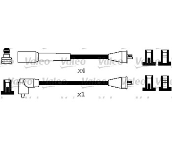 Комплект запалителни кабели VALEO за OPEL FRONTERA A (U92) от 1992 до 1998