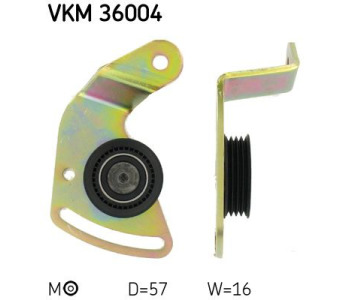 Обтящна ролка, пистов ремък SKF VKM 36004 за RENAULT TWINGO I (C06_) от 1993 до 2012