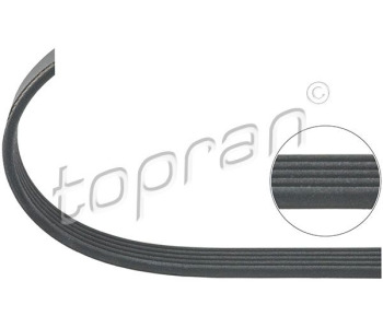 Пистов ремък TOPRAN 100 342 за VOLKSWAGEN PASSAT B3/B4 (3A2, 35I) седан от 1988 до 1996