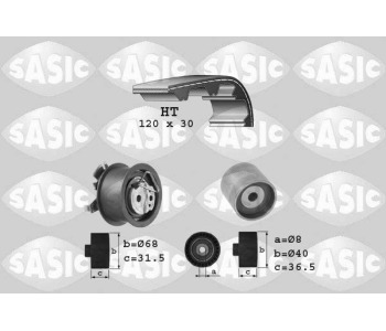 Комплект ангренажен ремък SASIC 1756003 за VOLKSWAGEN LUPO (6X1, 6E1) от 1998 до 2005