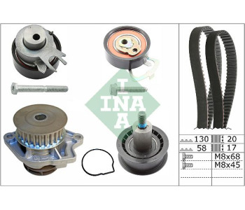 Водна помпа+ к-кт ангренажен ремък INA 530 0538 30 за SEAT IBIZA III (6L1) от 2002 до 2009