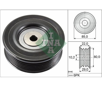 Паразитна/ водеща ролка, пистов ремък INA 532 0799 10 за TOYOTA MR2 III (W30) от 1999 до 2007