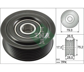 Паразитна/ водеща ролка, пистов ремък INA 532 0609 10 за TOYOTA AURIS (_E15_) от 2006 до 2012