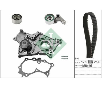 Водна помпа+ к-кт ангренажен ремък INA 530 0422 30 за TOYOTA AVENSIS VERSO (_M2_) от 2001 до 2009
