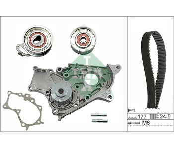 Водна помпа+ к-кт ангренажен ремък INA 530 0269 30 за TOYOTA AVENSIS (_T22_) седан от 1997 до 2003