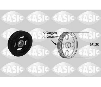 Ремъчна шайба, колянов вал SASIC 2156049 за TOYOTA AVENSIS (_T25_) седан от 2003 до 2008