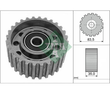 Паразитна/ водеща ролка, зъбен ремък INA 532 0098 20 за VOLKSWAGEN TARO от 1989 до 1997