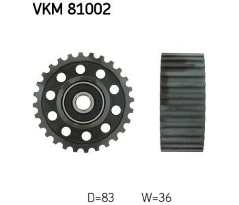 Паразитна/ водеща ролка, зъбен ремък SKF VKM 81002 за TOYOTA HIACE IV (YH7_, LH6_, LH7_, LH5_, YH5_, YH6_) товарен от 1987 до 2006