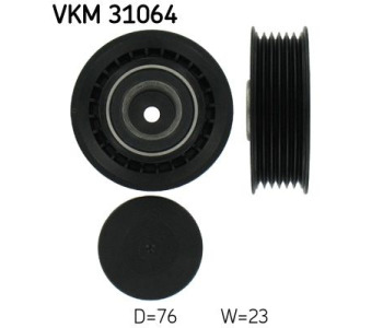 Обтящна ролка, пистов ремък SKF VKM 31064 за VOLKSWAGEN LT II 28-46 (2DA, 2DD, 2DH) товарен от 1996 до 2006