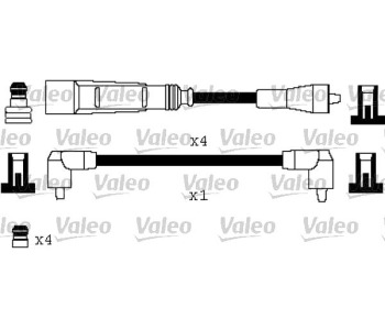 Комплект запалителни кабели VALEO за AUDI 80 (8C, B4) от 1991 до 1995