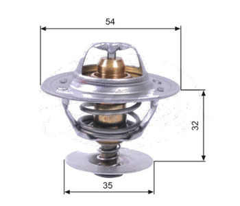 Термостат, охладителна течност GATES TH11287G1 за SKODA ROOMSTER (5J) пътнически от 2006 до 2015