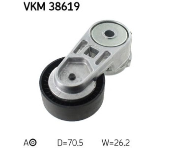 Обтящна ролка, пистов ремък SKF VKM 38619 за JEEP GRAND CHEROKEE II (WJ, WG) от 1998 до 2005