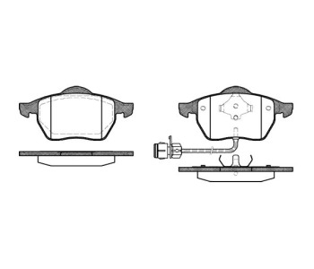 Комплект спирачни накладки ROADHOUSE за AUDI 100 (4A, C4) от 1990 до 1994
