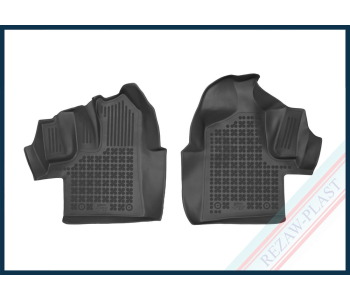 Гумени стелки комплект предни черни (2 броя) за FORD TRANSIT платформа от 2013