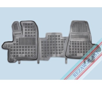 Гумени стелки черни 1-бр (1-ви ред седалки) за FORD TRANSIT платформа от 2013