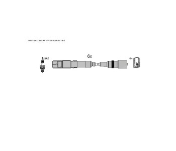 Комплект запалителни кабели STARLINE за AUDI A8 (4D2, 4D8) от 1994 до 2002