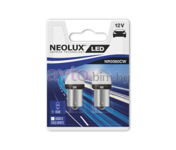 Диодни крушки бели R5W 12V 1.2W BA15s 6000K LEDriving - NEOLUX