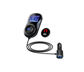 FM трансмитър с Bluetooth хендс фрии и зарядно за телефон