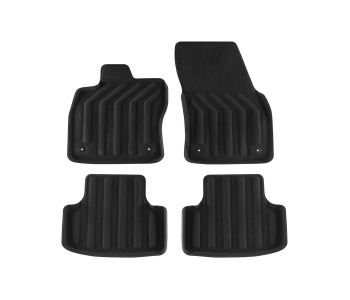 3D Мокетни стелки GUZU Premium титаниево черни (4 броя) за SEAT ATECA (KH7) от 2016
