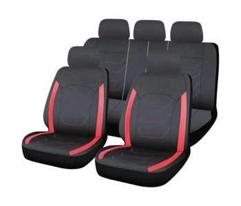 Калъфи за седалки черно/червени комплект от 12бр. NAPOLES CAR+