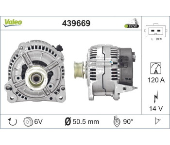 Генератор VALEO за AUDI A3 (8L1) от 1996 до 2003