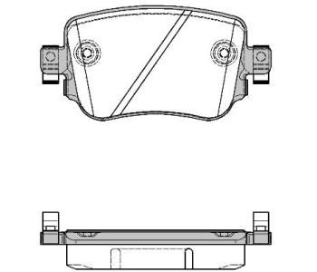 Комплект спирачни накладки ROADHOUSE за AUDI Q3 (8U) от 2011 до 2018