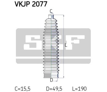 Комплект маншон, полуоска SKF за AUDI A3 Sportback (8VA, 8VF) от 2012