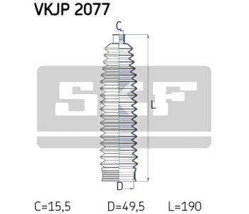 Комплект маншон, полуоска SKF за AUDI A3 Sportback (8PA) от 2004 до 2015