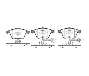 Комплект спирачни накладки ROADHOUSE за AUDI A8 (4E) от 2002 до 2010