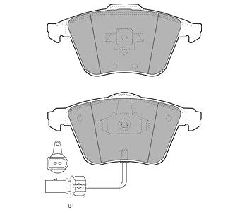 Комплект спирачни накладки DELPHI за AUDI A4 (8E2, B6) от 2000 до 2004