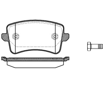 Комплект спирачни накладки ROADHOUSE за AUDI Q5 (8R) от 2012 до 2017