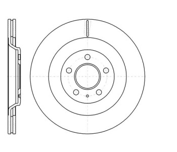Спирачен диск вентилиран Ø330mm за AUDI Q5 (8R) от 2008 до 2012
