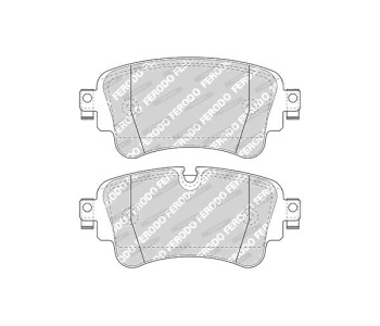 Комплект спирачни накладки FERODO за AUDI A4 Avant (8W, B9) от 2015