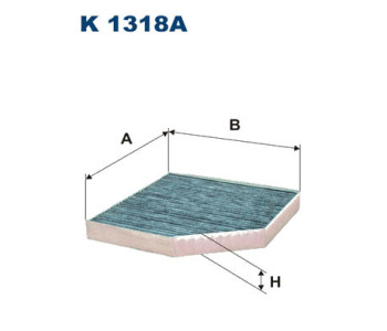 Филтър купе (поленов филтър) активен въглен FILTRON за AUDI A6 Allroad (4GH, 4GJ) от 2012 до 2018