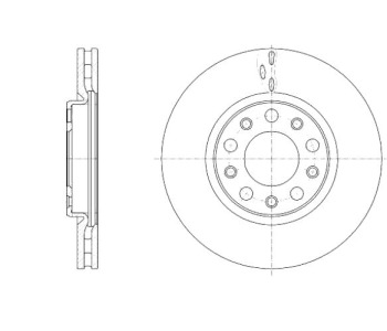 Спирачен диск вентилиран Ø281mm за FIAT 500X (334) от 2014