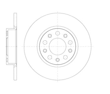 Спирачен диск плътен Ø278mm за FIAT 500X (334) от 2014