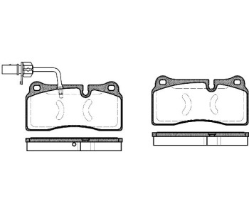 Комплект спирачни накладки ROADHOUSE за AUDI Q7 (4L) от 2009 до 2015