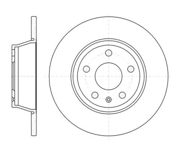 Спирачен диск плътен Ø286mm за AUDI TT (8J3) от 2006 до 2014