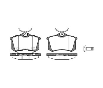 Комплект спирачни накладки ROADHOUSE за CITROEN C4 I купе (LA) от 2004 до 2011