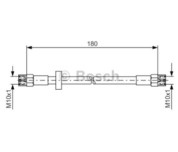 Спирачен маркуч BOSCH за AUDI 200 (43, C2) от 1979 до 1982