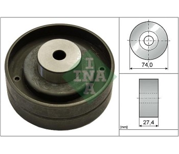 Паразитна/ водеща ролка, зъбен ремък INA 532 0051 10 за VOLKSWAGEN LT I 40-55 (291-512) товарен от 1975 до 1996