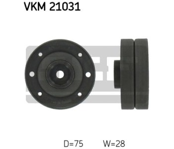 Паразитна/ водеща ролка, зъбен ремък SKF VKM 21031 за AUDI 80 купе (89, 8B) от 1988 до 1996